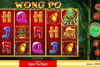 Wong Po Slot Game Screenshot Image