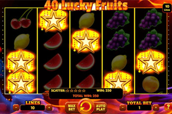40 Lucky Fruits Slot Game Screenshot Image