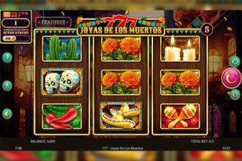 777: Joyas De Los Muertos Slot Game Screenshot Image