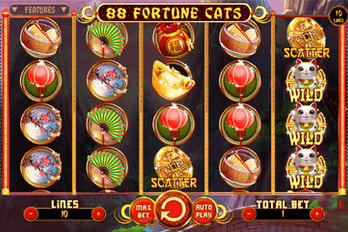 88 Fortune Cats Slot Game Screenshot Image
