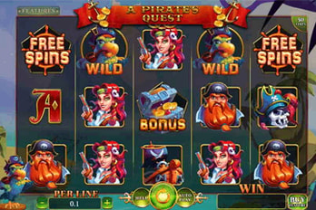 A Pirate's Quest Slot Game Screenshot Image