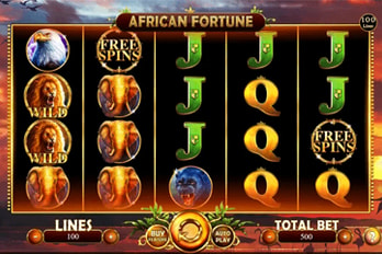 African Fortune Slot Game Screenshot Image