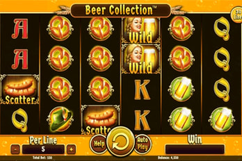 Beer Collection: 30 Lines Slot Game Screenshot Image