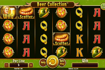 Beer Collection: 40 Lines Slot Game Screenshot Image