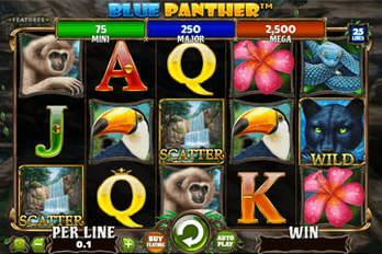 Blue Panther Slot Game Screenshot Image