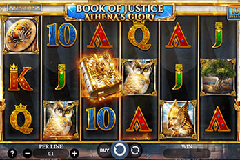 Book of Justice: Athena's Glory Slot Game Screenshot Image