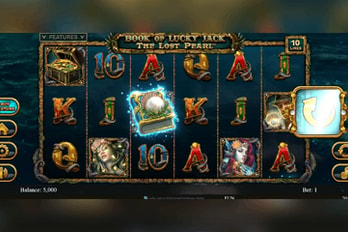 Book of Lucky Jack: The Lost Pearl Slot Game Screenshot Image