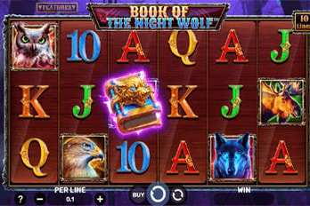 Book of the Night Wolf Slot Game Screenshot Image