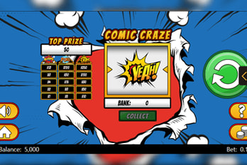 Comic Craze Slot Game Screenshot Image