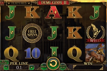Demi Gods II: 15 Lines Slot Game Screenshot Image