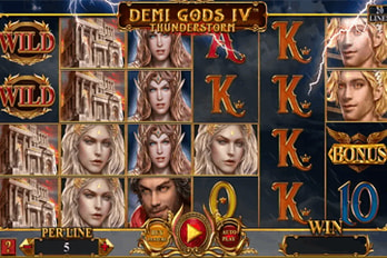 Demi Gods IV: Thunderstorm Slot Game Screenshot Image