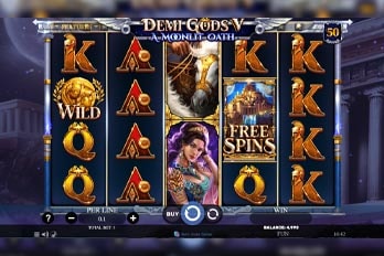 Demi Gods V A Moonlit Oath Slot Game Screenshot Image