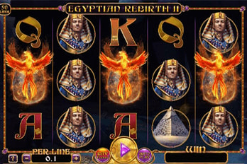 Egyptian Rebirth II Slot Game Screenshot Image