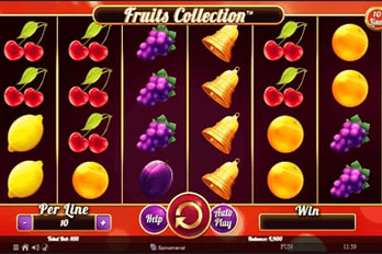 Fruits Collection: 10 Lines Slot Game Screenshot Image