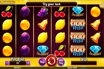 Fruits Collection: 30 Lines Slot Game Screenshot Image