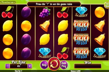 Fruits Collection: 40 Lines Slot Game Screenshot Image