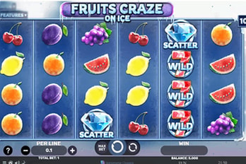 Fruits Craze: On Ice Slot Game Screenshot Image