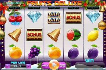 Fruits Deluxe: Christmas Edition Slot Game Screenshot Image