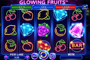 Glowing Fruits Slot Game Screenshot Image