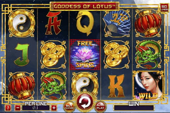 Goddess of Lotus Slot Game Screenshot Image