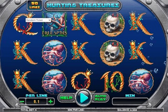 Hunting Treasures Slot Game Screenshot Image