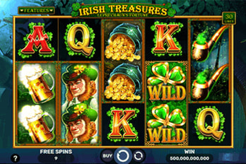 Irish Treasures: Leprechaun's Fortune Slot Game Screenshot Image