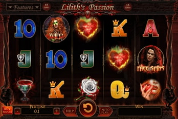 Lilith's Passion: 15 Lines Slot Game Screenshot Image
