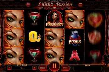 Lilith's Passion Slot Game Screenshot Image