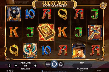 Lucky Jack: Book of Rebirth - Egyptian Darkness Slot Game Screenshot Image