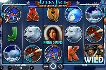 Lucky Jack: Dagger of Destiny Slot Game Screenshot Image