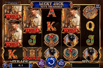 Lucky Jack: Tut's Treasures Slot Game Screenshot Image