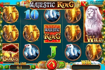 Majestic King: Christmas Edition Slot Game Screenshot Image