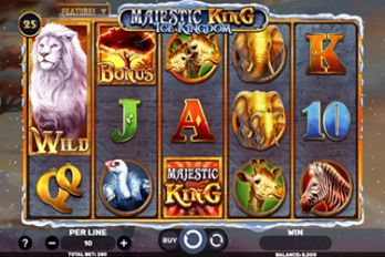 Majestic King: Ice Kingdom Slot Game Screenshot Image