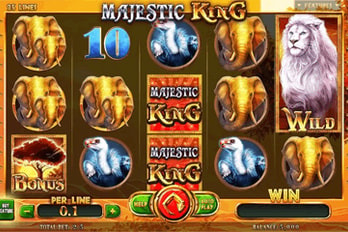 Majestic King Slot Game Screenshot Image