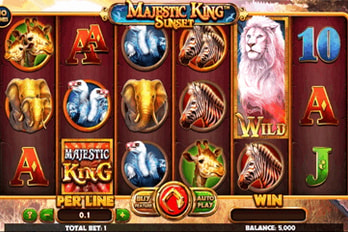 Majestic King: Sunset Slot Game Screenshot Image