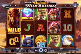 Majestic Wild Buffalo Slot Game Screenshot Image