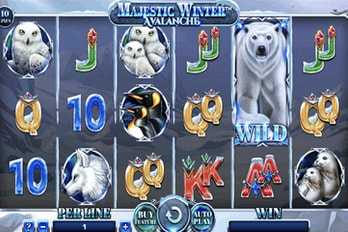 Majestic Winter: Avalanche Slot Game Screenshot Image