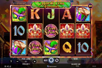 Mardi Gras Fortunes Slot Game Screenshot Image