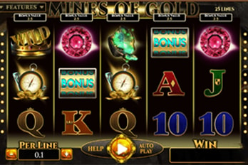 Mines of Gold Slot Game Screenshot Image
