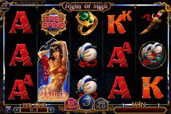Nights of Magic Slot Game Screenshot Image