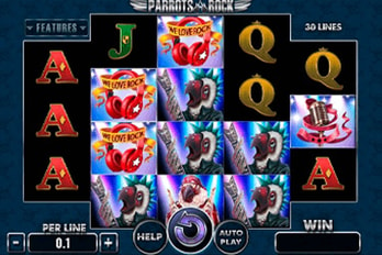 Parrots Rock Slot Game Screenshot Image