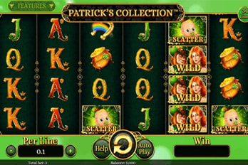 Patrick's Collection: 30 Lines Slot Game Screenshot Image