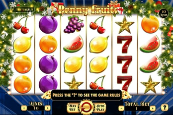 Penny Fruits: Christmas Edition Slot Game Screenshot Image