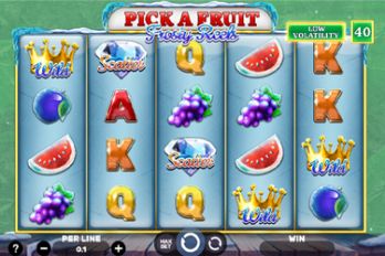 Pick A Fruit: Frosty Reels Slot Game Screenshot Image