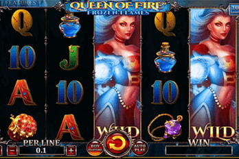 Queen of Fire: Frozen Flames Slot Game Screenshot Image