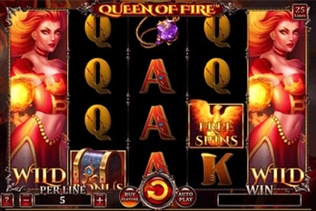 Queen of Fire Slot Game Screenshot Image