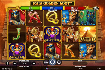 Ra's Golden Loot Slot Game Screenshot Image