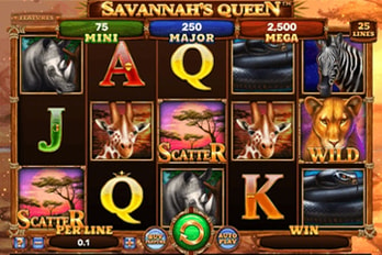 Savannah's Queen Slot Game Screenshot Image