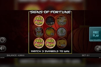 Signs of Fortune Scratch Game Screenshot Signs of Fortune Scratch Game Screenshot Image