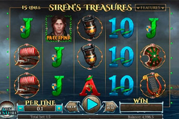 Siren's Treasures: 15 lines Slot Game Screenshot Image
